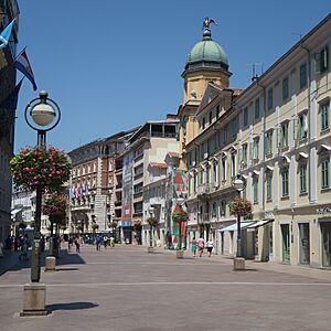 Rijeka Korzo in July 2023