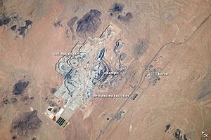 Rio Tinto Borax mine from ISS