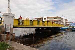 SWING BRIDGE IN BELIZE CITY, BELIZE
