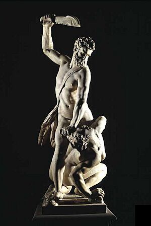 Samson slaying a philistine