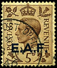 Stamp UK Somalia 1943 5p