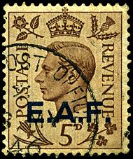 Stamp UK Somalia 1943 5p