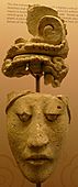 Stuc Figure with Headdress ... Hormiguero, Late Classic (600-800 AD)
