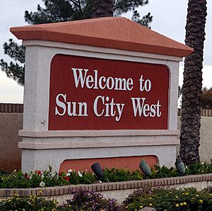 Sun City West entrance sign