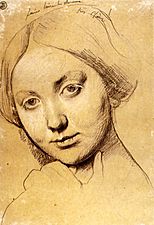 Vicomtess Othenin d'Haussonville, nee Louise Albertine de Broglie, study