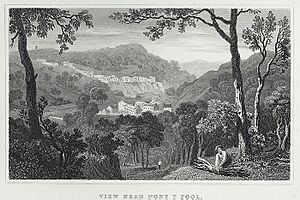 View near Pont y pool, Monmouthshire