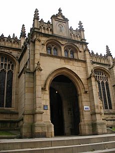 Wakefield Cathedral south porch and sundial