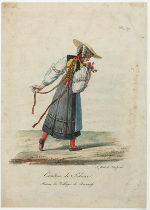 Zentralbibliothek Solothurn - Canton de Soleure Femme du Village de Dornach - a0767