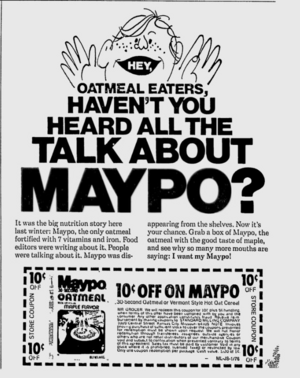 1976 Maypo magazine ad
