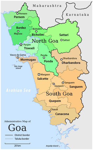 Map of Goa