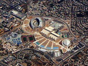 Aerial view of Olympic complex in Athens 2004 DSC06793
