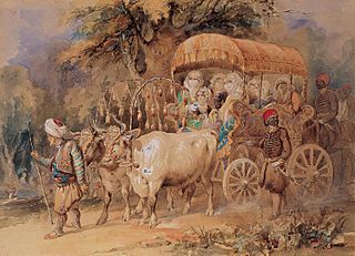 Amedeo Preziosi - Arabian ox cart