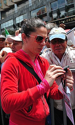 Ana Gabriela Guevara - Marcha-mitin en defensa del petróleo (cropped).jpg