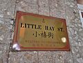 Bilingual Little Hay Street sign, Sydney Chinatown