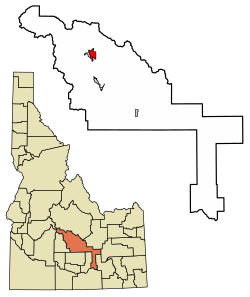 Location in Blaine County, Idaho