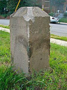 Boundary Stone (District of Columbia) SE 6 (view from north)