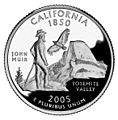 California quarter, reverse side, 2005