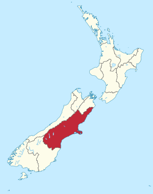 Canterbury Region in New Zealand