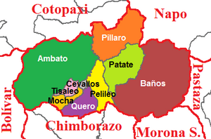 Cantons of Tungurahua Province