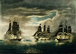 Capture of H.M. Ships Cyane & Levant, by the U.S. Frigate Constitution.jpg