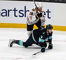 Chicago Blackhawks at Seattle Kraken - April 8, 2023 - schultz 4 8 (52804931091)
