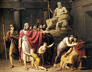 Cleombrotus ordered into banishment by Leonidas II king of Sparta, Pelagio Palagi (1775-1860)