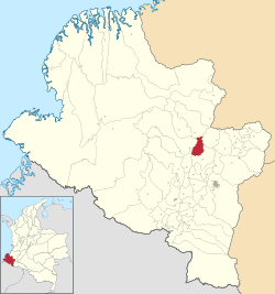Location of the municipality and town of El Peñol in the Nariño Department of Colombia