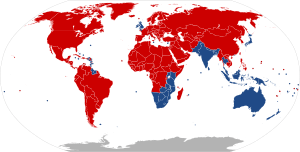 Countries driving on the left or right