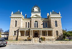 The Crockett County Courthouse in Ozona