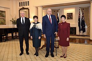 Dame Patsy and Sir David with Governor-General and Mrs Hurley