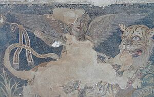 Delos Museum Mosaik Dionysos 06