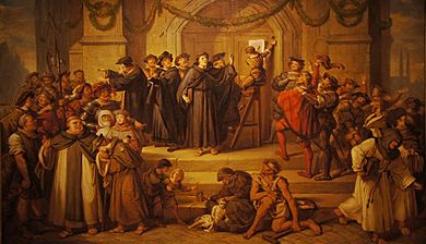 Der Anschlag von Luthers 95 Thesen