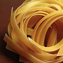 Dry tagliatelle pasta