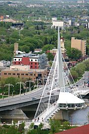 Esplanade Riel bridge Winnipeg, Manitoba
