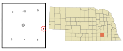 Location of Milligan, Nebraska