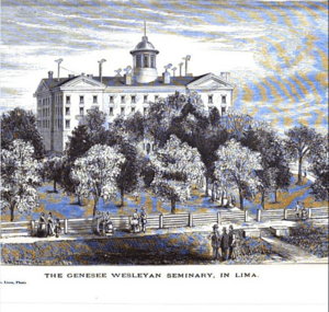Genesee Wesleyan Seminary in 1870 (Lima, New York)