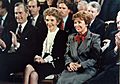 George HW Bush, Nancy Reagan, Raisa Gorbachova 1987-12-08 C44086-07