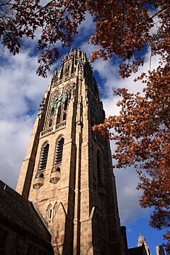 Harkness Tower in autumn