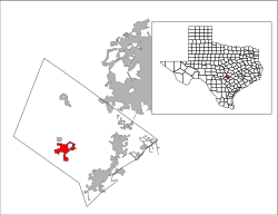 Location of Wimberley, Texas