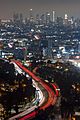 Highway 101 at night in Los Angeles
