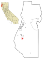 Humboldt County California Incorporated and Unincorporated areas Rio Dell Highlighted