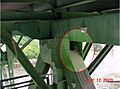 I-35W Mississippi River Bridge bowed gusset plates, 2003-06-12