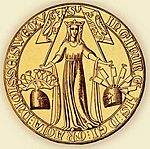 Ingiburga of Sweden (daughter of Hacon) seal 1318 (1).jpg