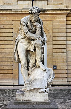Jean-francois champollion bartholdi statue
