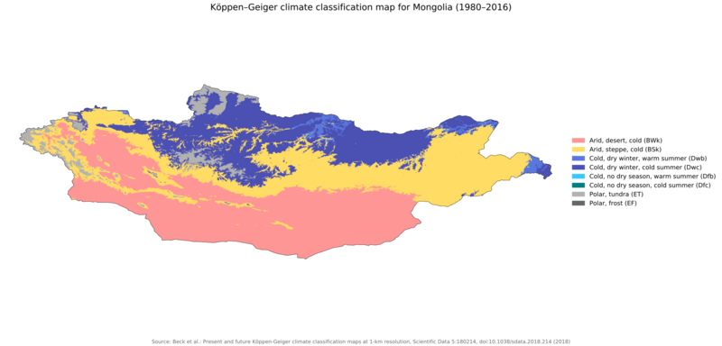 Koppen-Geiger Map MNG present