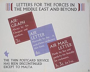 Letters for the Forces in the Middle East and Beyond Art.IWMPST10003