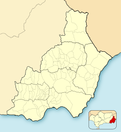 Vélez-Rubio is located in Province of Almería