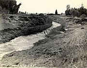 Los Angeles River - flood of 1938 near Laurel Canyon Road (SPCOL26)