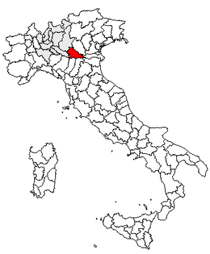 Location of Province of Mantua
