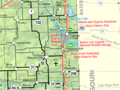 Map of Linn Co, Ks, USA